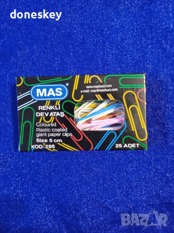 Цветни кламери, снимка 1