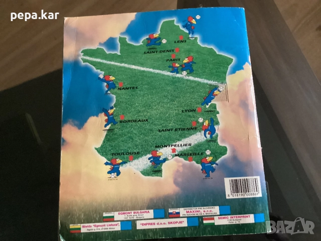 Каталог Франция 98 с всички 29 отбора със снимки на отбора , снимка 6 - Колекции - 51877780