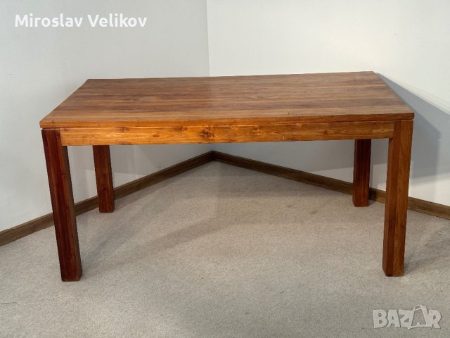 Масивна дървена маса с пейка сет , снимка 3 - Маси - 44246979