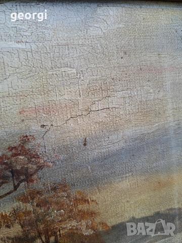 две антични картини маслени бои върху платно на художника M. Vasseax, снимка 14 - Картини - 54029832