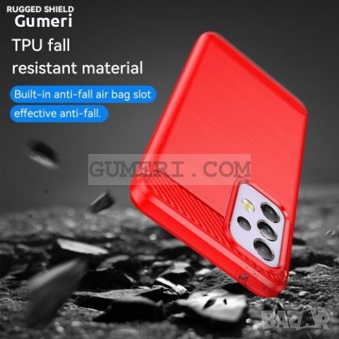 Samsung Galaxy A33 5G Противоударен Силиконов Гръб - Карбон, снимка 8 - Калъфи, кейсове - 36852834