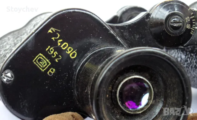 Бинокъл PZO 6x30 БНА 1952г., снимка 4 - Антикварни и старинни предмети - 47987243