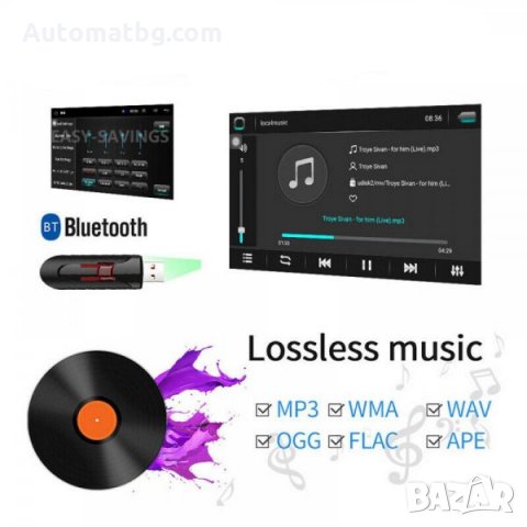 Мултимедия Automat, Double Din, Car Stereo, Android 9.1, 9 Inch, снимка 5 - Аксесоари и консумативи - 31874222