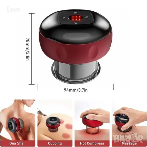 Електрически масажор - YHJ, 12 скорости, червен, снимка 2 - Масажори - 48655540