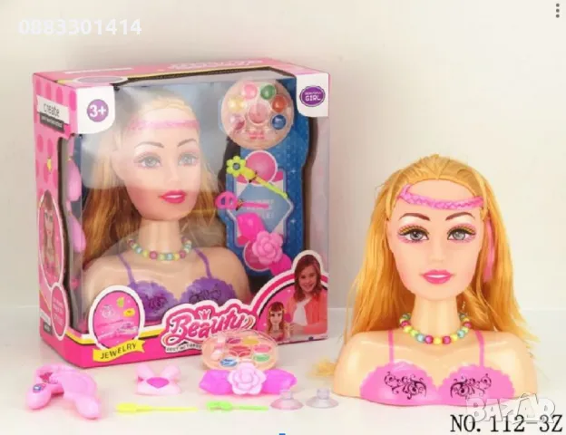 Модел за прически Кукла с аксесоари , снимка 2 - Кукли - 48034905