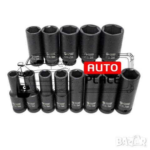 Ударни вложки 13 части 6 – стенни 1/2 Forsage, снимка 4 - Други инструменти - 53901012