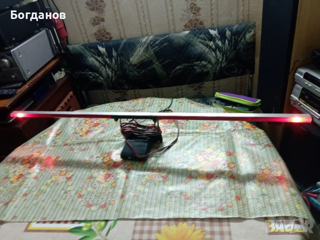 ГОЛЯМ ТРЕТИ СТОП С БЯГАЩА СВЕТЛИНА СЪС СТОЙКА, снимка 5 - Аксесоари и консумативи - 51911365