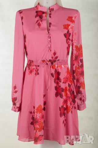 Розова рокля на цветя марка Jimmy Sanders - S, снимка 2 - Рокли - 30281762
