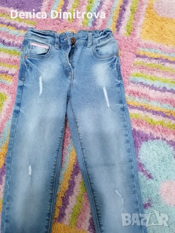 Детски дънки за момиче, снимка 5 - Детски панталони и дънки - 31944467