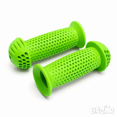 Зелени детски дръжки за велосипед 95 mm комплект 2 броя