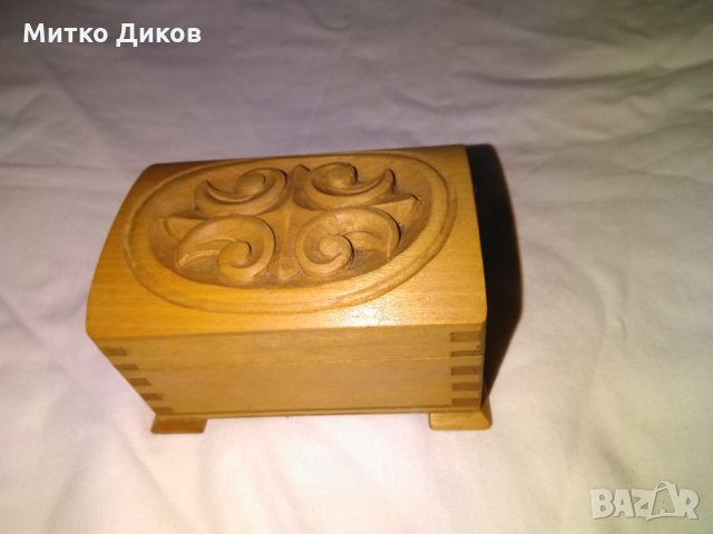 Дървени кутии за бижута и други неща  байцвана и лакирана от соца нови-100х70х55мм, снимка 7 - Колекции - 30698856