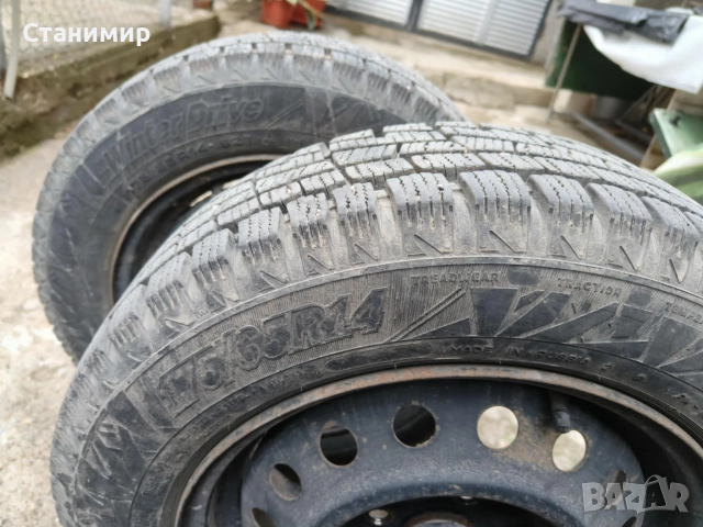 Железни джанти със зимни гуми 175х65/R14, снимка 10 - Гуми и джанти - 52092977