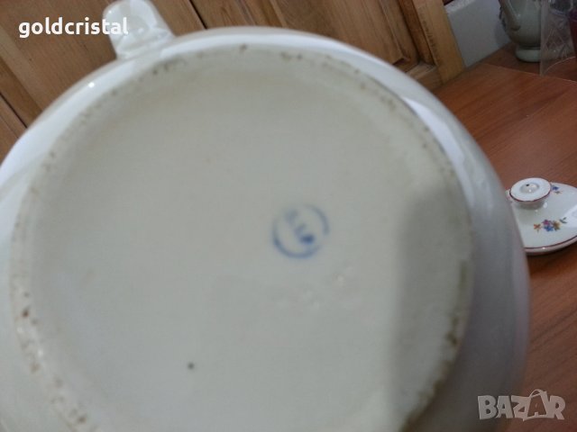 Стар български порцелан чайник, снимка 4 - Антикварни и старинни предмети - 39665198