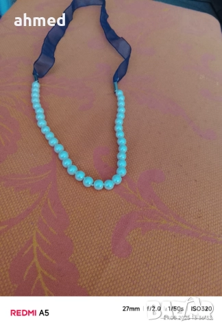 Красиво перлено колио, снимка 2 - Колиета, медальони, синджири - 51533521