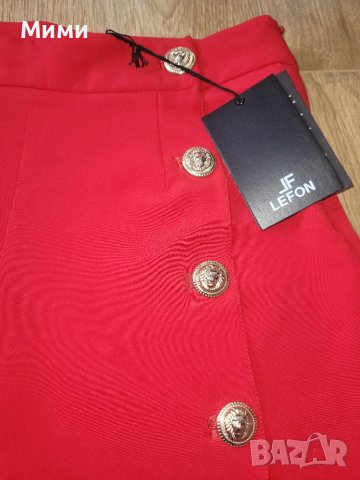 Нов червен пола панталон, снимка 2 - Къси панталони и бермуди - 40708535