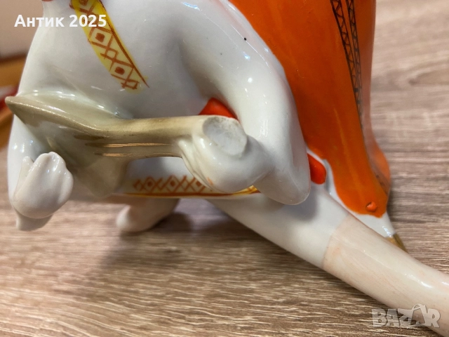 Винтидж съветска порцеланова фигурка „Руски танц“, снимка 6 - Антикварни и старинни предмети - 51940427