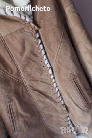 Оригинално кожено палто J. PERCY FOR MARVIN RICHARDS, снимка 3 - Палта, манта - 26456127