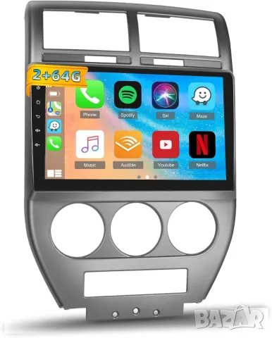 Мултимедия, Двоен дин, за Jeep Compass, Dodge Caliber, 10" инча, Андроид, навигация, плеър, Android, снимка 4 - Аксесоари и консумативи - 47421802