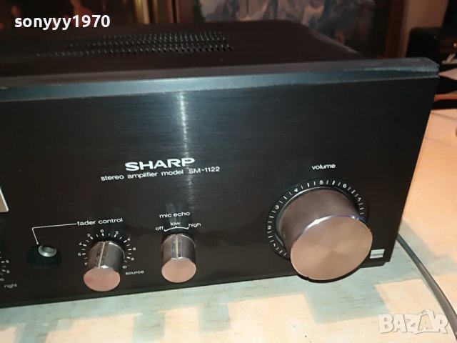 SHARP SM-1122H STEREO AMPLIFIER-MADE IN JAPAN-ВНОС SWISS 2603231922, снимка 10 - Ресийвъри, усилватели, смесителни пултове - 40143854