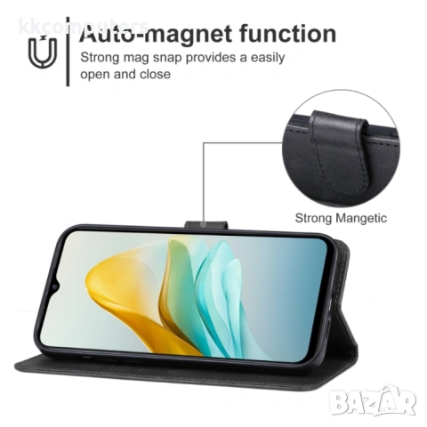 ZTE Blade A53+ Wallet Калъф и Протектор, снимка 7 - Калъфи, кейсове - 53042133