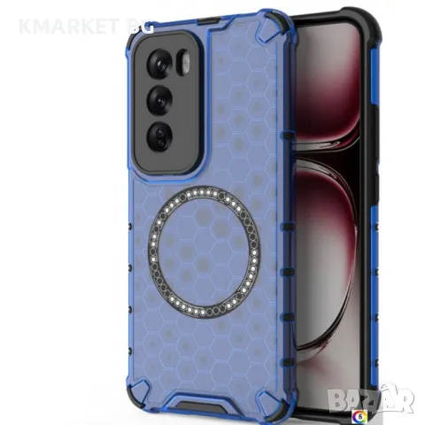 Oppo Reno12 Pro Силиконов Калъф Honeycomb TPU и Протектор, снимка 6 - Калъфи, кейсове - 48253824