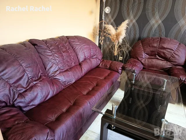 Продавам холова гарнитура кожена, снимка 6 - Дивани и мека мебел - 56159269