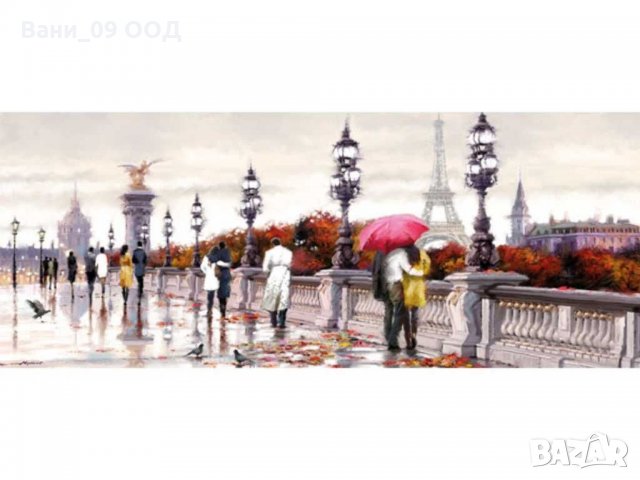 Голяма канава "Есен в Париж", снимка 1 - Картини - 31752331
