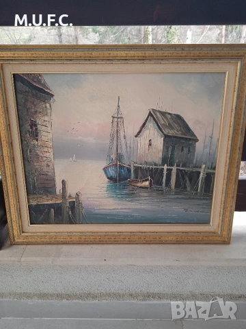 Картина Масло.Подпис.50-60