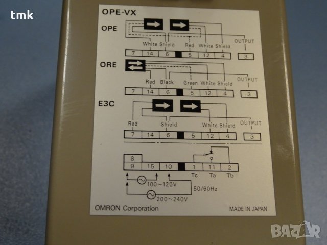 Усилвател за фотодатчик OMRON OPE-VX, снимка 3 - Резервни части за машини - 31802586