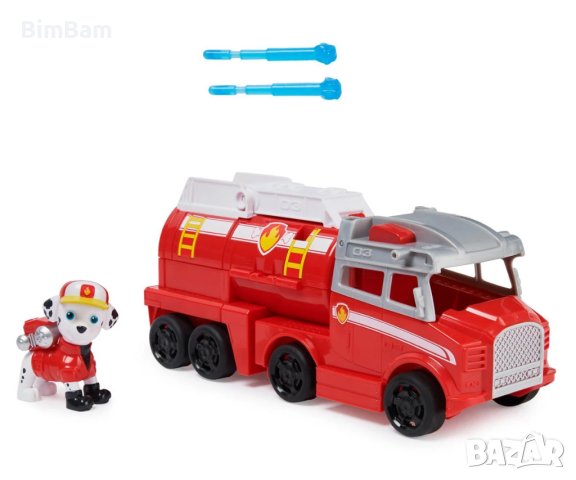 Paw Patrol Marshall Big Truck Pups - голяма пожарна кола Маршал Rescue Truck / ORIGINAL, снимка 2 - Коли, камиони, мотори, писти - 40377573