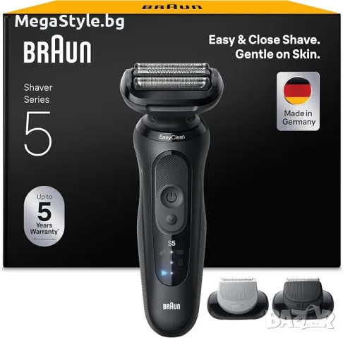 Електрическа самобръсначка за мъже Braun Series 5, 52-N1650SI, черна