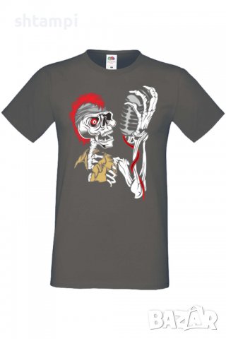 Мъжка тениска Sceleton singer,Изненада,Повод,Подарък,Празник, снимка 5 - Тениски - 37652711