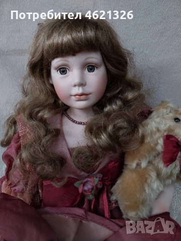 Колекционерска порцеланова кукла Стефани лимитирана серия, като нова, снимка 2 - Декорация за дома - 52044315