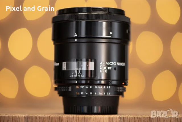 Nikon AF 55mm f/2.8 макро обектив Никон macro