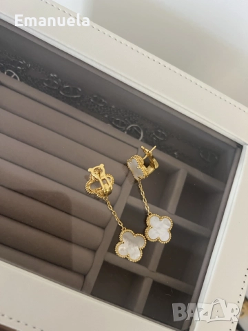 Chanel van cleef дамски обеци , снимка 2 - Обеци - 56202114