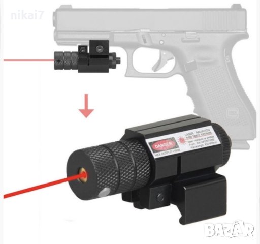 мерник прицел бързомер лазер червена точка за пистолет ерсоот оптика, снимка 9 - Ножове - 42118190