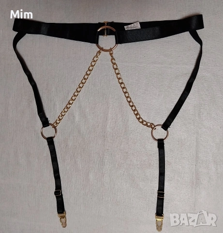  Резервирани Еротичен к-т прашка и колан с жартиери , снимка 6 - Бельо - 54011696