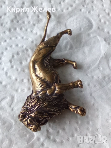 Бронзова фигурка на лъф малка 52342, снимка 3 - Колекции - 52589628