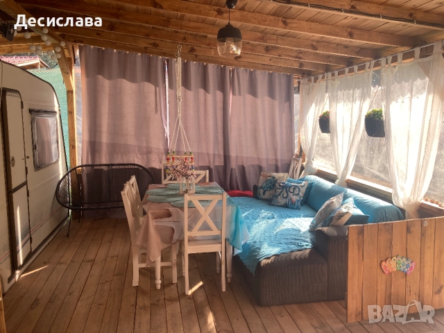 Каравана под наем – къмпинг “4 сезона”, Градина, Черноморец, снимка 10 - Каравани под наем - 52288045