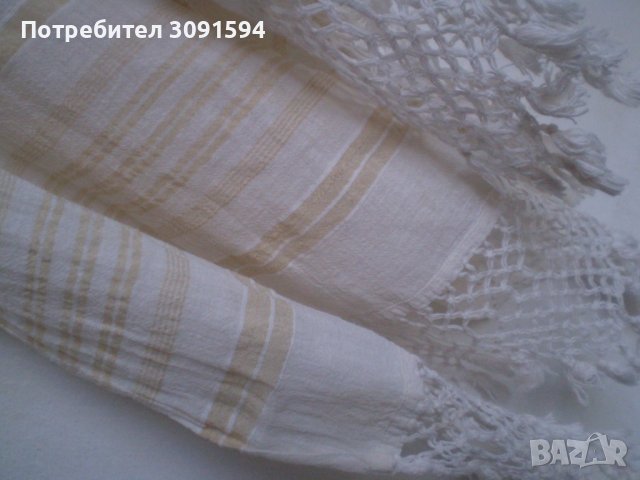 19 в  кърпа памучен  кенар с плетена на една кука дантела , снимка 4 - Антикварни и старинни предмети - 37467663
