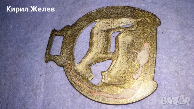 ДВОЙКА КОНЕ и ПОДКОВА Старо БРОНЗОВО ДЕКОРАТИВНО АРТ ПАНО за СТЕНА АНГЛИЯ 33972, снимка 8 - Пана - 38928018