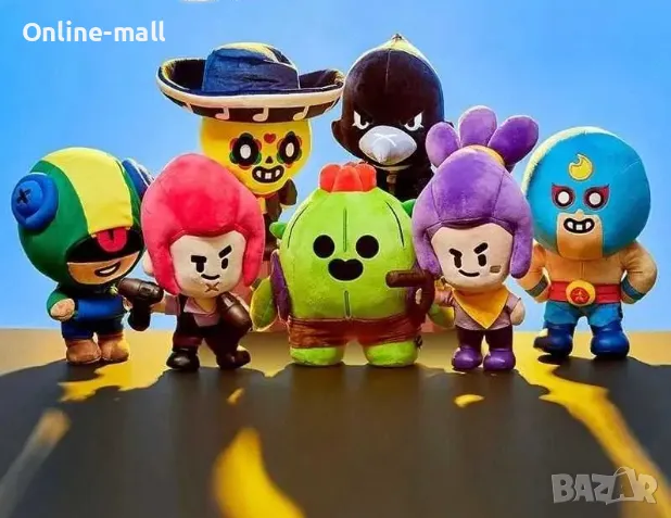 Плюшена играчка Brawl Stars Spike Cactus Shelly El Primo