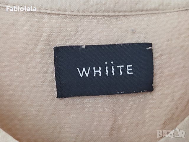 "Whiite" long silk shirt L, снимка 6 - Рокли - 42717513