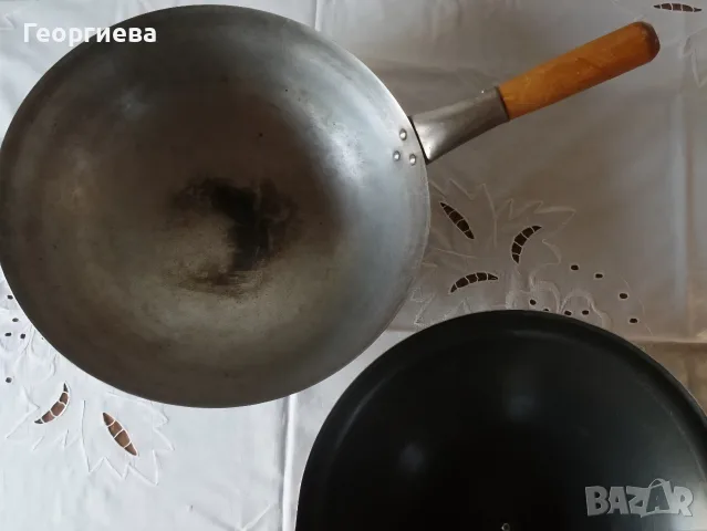 Уок тиган с капак, снимка 5 - Съдове за готвене - 56380340