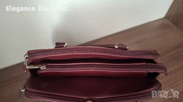 Дамска чанта David Jones – Бордо, снимка 3 - Чанти - 51287919