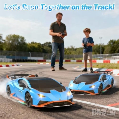 Нова Дистанционна дрифт кола Lamborghini 4WD 1:24 с 2 батерии LED светлини, снимка 8 - Коли, камиони, мотори, писти - 53279899