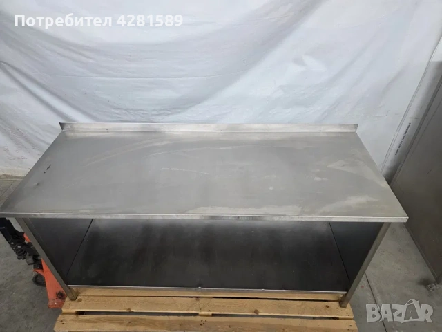 Немска работна маса от неръждаема стомана, снимка 2 - Други машини и части - 53972271