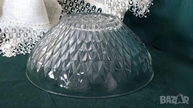 Фруктиери,купи за салата , таратор и чаши...релефно стъкло, снимка 3 - Чинии - 50706976