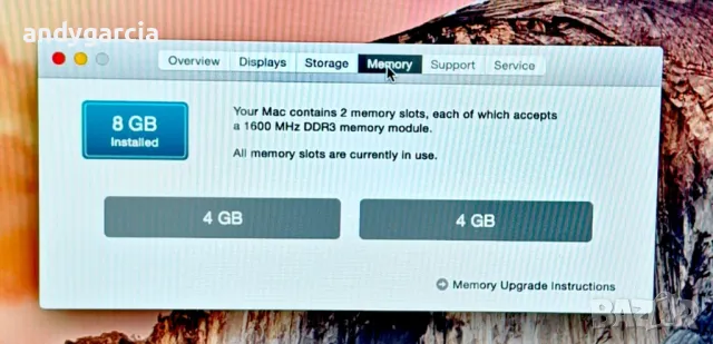  Apple iMac 21.5 A1418 Late 2013 Silver/Core i5/8GB RAM/1TB HDD/Full HD all in one компютър , снимка 10 - Работни компютри - 50021214