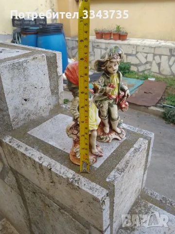 Красиви статуетки на момче и момиче Capodimonte В-21см Ш -8см., снимка 9 - Статуетки - 49564838